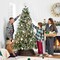 Pre Lit Full Scotch Pine Christmas Tree 1,500 Twinkling Micro LED Lights White & Multicolor, for Holiday Decor and Celebrations